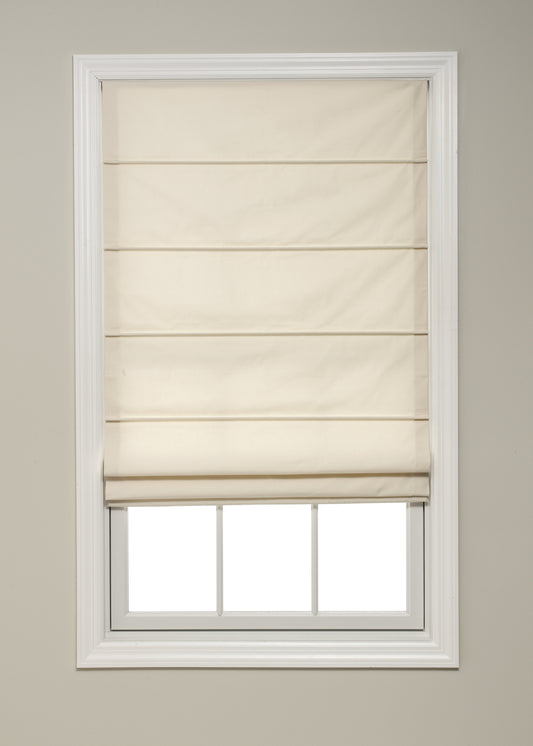 Front Slat Roman Shade