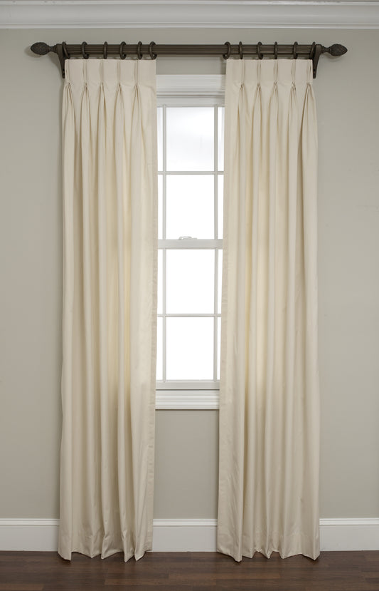 Inverted Pinch Pleated Drapes