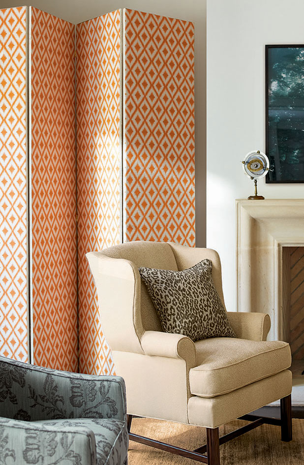 Custom Upholstered Folding Screens