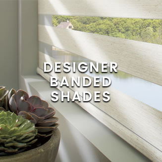 calico Hunter Douglas - Designer Banded Shades