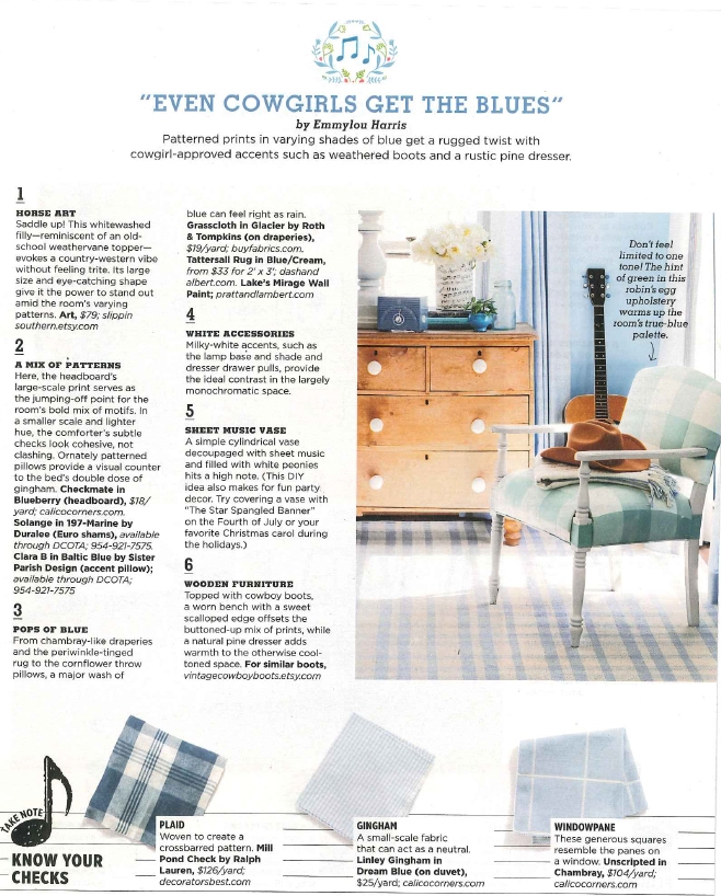 Calico - Country Living June 2015 Press