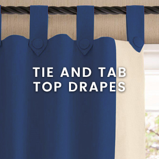 Tie-and-Tab-Top Drapes at Calico