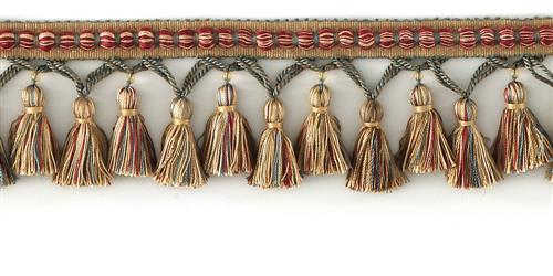 Decorative Trim 3 1 4 Tassel Fringe W Glass Bead