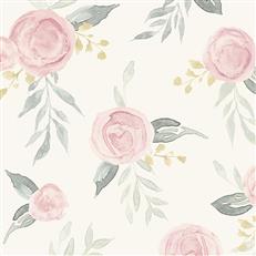 MK1125- Magnolia Home Wallpaper - Watercolor Roses