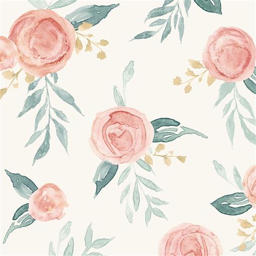 MK1126- Magnolia Home Wallpaper - Watercolor Roses