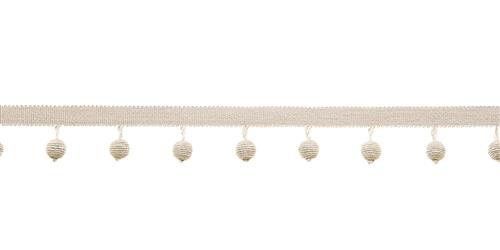1 1/2" Ball Fringe  -  Beadier - Canvas