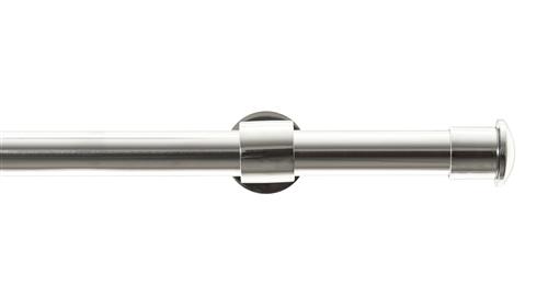 1" Metal Rod Set W/End Cap-8' L-Mirror Chrome MIRROR CHROM 99