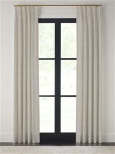 Drapery 108"L X 23"W-Pinch Pleat-Wexford-Grey - Single Panel