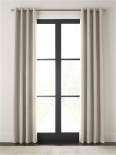 Drapery 84"L X 48"W-Matte Grommet-Emporio-Grey - Single Panel