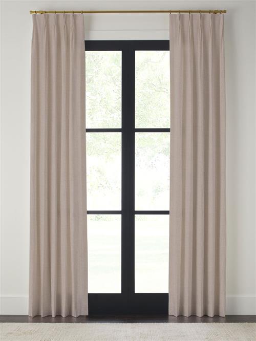 Drapery 84"L X 23"W-Pinch Pleat-Emporio-Quarry - Single Panel