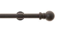 1" Metal Rod Set W/Ball Finial-8 L-Iron IRON 233