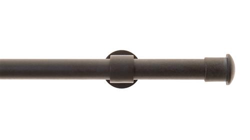 1" Metal Rod Set W/End Cap-4' L-Iron IRON 233