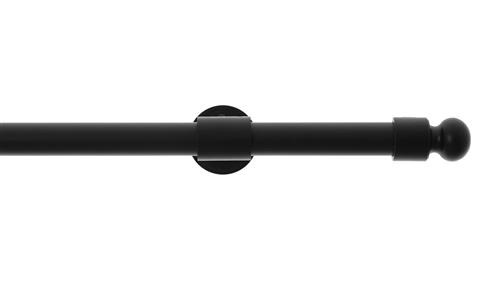 3/4" Rod Set W/Ball Finial-4' L-Matte Black MATTE BLACK 251