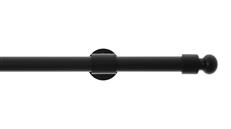 3/4" Rod Set W/Ball Finial-6 L-Matte Black MATTE BLACK 251