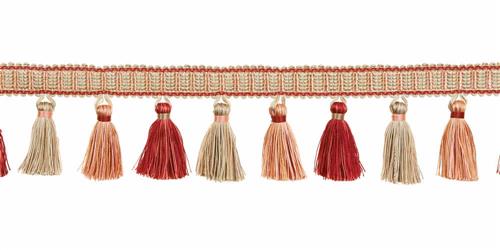 3 3/4" Tassel Fringe - Belfield - Coral