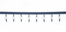 2 1/8" Bead Trim - Oakes - Denim