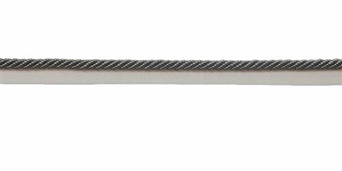 3/8" Cord With Lip - Rolette - Pewter