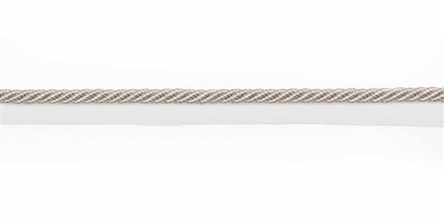 3/8" Cord With Lip - Rolette - Silver Pearl