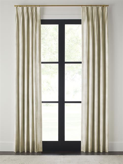 Drapery 84"L X 23"W-Pinch Pleat-Soprano-Glacier - Single Panel