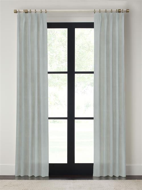 Drapery 84"L X 23"W-Fan Pleat-Emporio - Mist - Single Panel