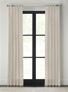 Drapery 108"L X 23"W-Fan Pleat-Emporio - Grey - Single Panel