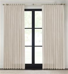Drapery 108"L X 43"W-Fan Pleat-Emporio - Grey - Single Panel