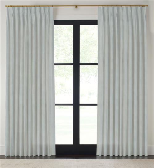 Drapery 84"L X 43"W-Pinch Pleat-Emporio - Mist - Single Panel