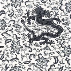 Chien Dragon - Scalamandre - Charcoal