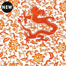 Chi'en Dragon - Scalamandre - Persimmon