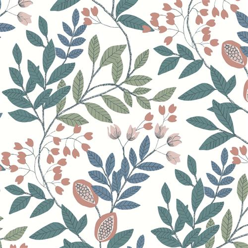 MN1843  - Mediterranean Wallpaper - Eden Retreat