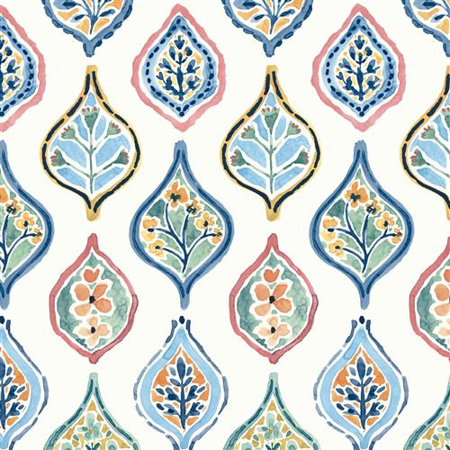 MN1852  - Mediterranean Wallpaper - Marketplace Motif