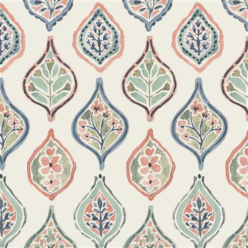 MN1853  - Mediterranean Wallpaper - Marketplace Motif