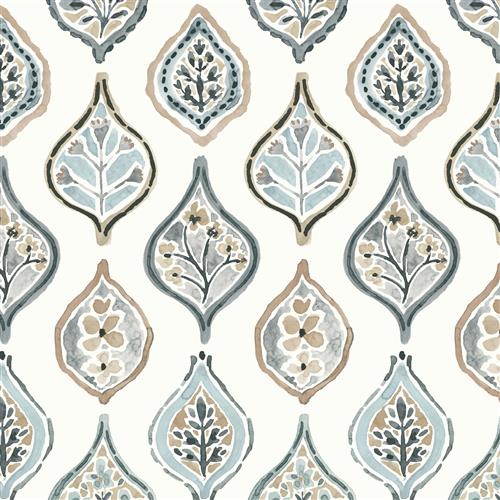 MN1854  - Mediterranean Wallpaper - Marketplace Motif