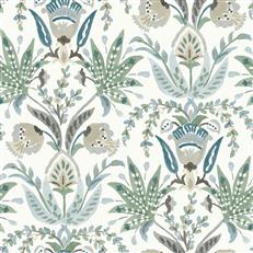 MN1910 - Mediterranean Wallpaper - Seaside Jacobean