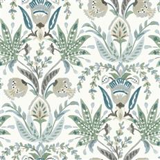 MN1910 - Mediterranean Wallpaper - Seaside Jacobean