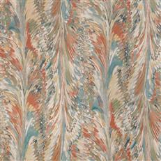 Florentine Paper (Kc) - Clay/Blue