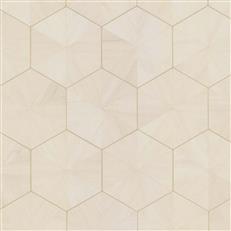 HO2101GV - Grasscloth And Natural Resource Hexagram Wood Veneer