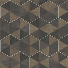 HO2103GV - Grasscloth And Natural Resource Hexagram Wood Veneer