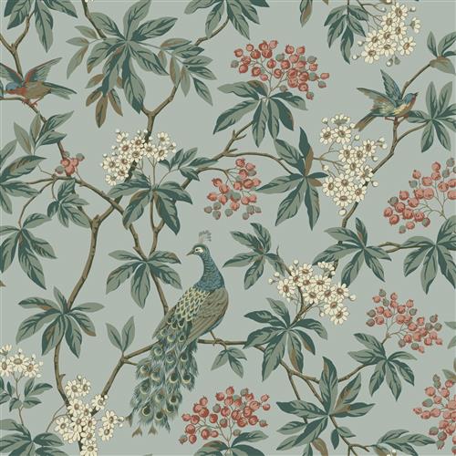 MX9663 - Ronald Redding Astoria Wallpaper Peacock Estate
