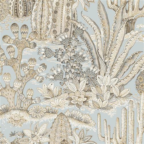 MT5634 - Montecito Wallpaper Lotus Land Cacti