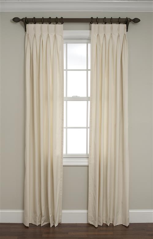 Inverted Pinch Pleated Drapes